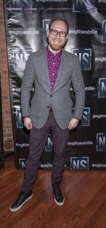 New York, NY, USA - November 13, 2019: Jason Abrams attends "Night Sweats" New York Premiere screening at Tribeca Screening Room, Manhattan








;のeditorial素材