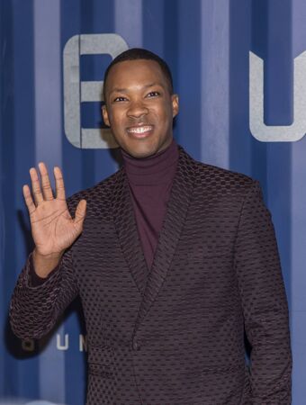 New York, NY, USA - December 10, 2019: Corey Hawkins attends Netflix's "6 Underground" New York Premiere at The Shed, Manhattanのeditorial素材