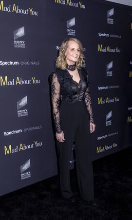 New York, NY, USA - December 16, 2019: Helen Hunt attends the "Mad About You" red carpet event at The Rainbow Room, Rockefeller center, Manhattanのeditorial素材