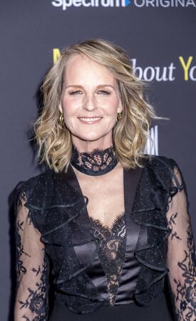 New York, NY, USA - December 16, 2019: Helen Hunt attends the "Mad About You" red carpet event at The Rainbow Room, Rockefeller center, Manhattanのeditorial素材