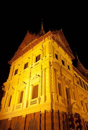 Night at the Palace in Bangkok, Thailand.のeditorial素材