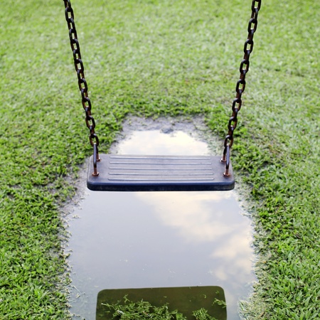 Swings, a playground for kids who like to play.