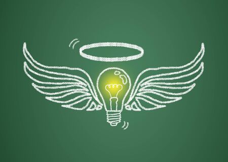 The lamp is lit, the talent and ingenuity of business competition.の写真素材