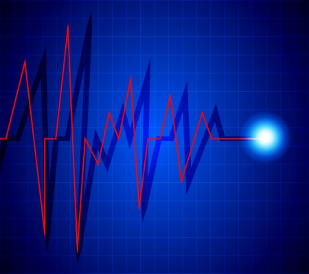 Abstract heart beats cardiogram illustrationのイラスト素材