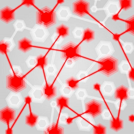 Abstract background of the molecular structureのイラスト素材