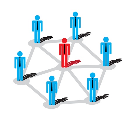 Network of business plans  The Highlights and success のイラスト素材