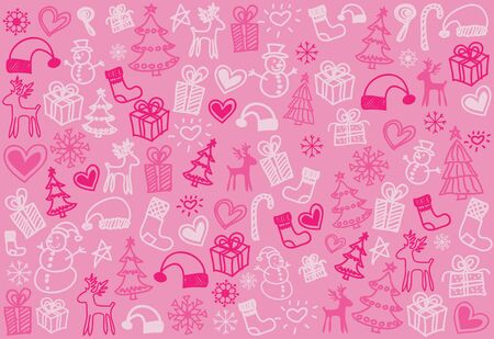 Vector textured background is lovely  Patterns for Christmas のイラスト素材