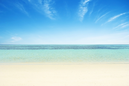 Beaches, crystal clear water, blue sky as background. Beaches, crystal clear water, blue sky as background.
