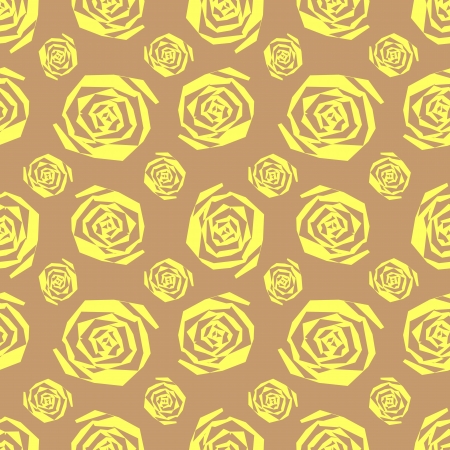 Seamless abstract background line drawing flowers.のイラスト素材