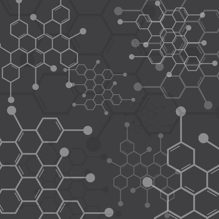 Abstract molecules medical backgroundのイラスト素材