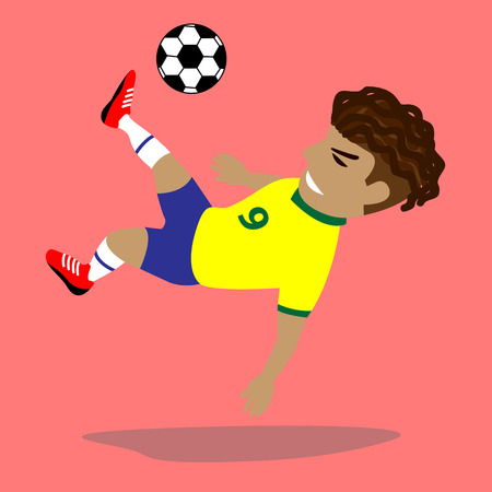 Vector illustration Soccer playerのイラスト素材