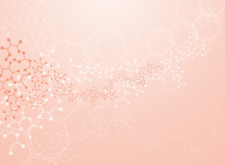 Abstract background medical substance and molecules.のイラスト素材