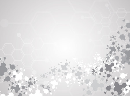 Medical background forms of the molecule.のイラスト素材