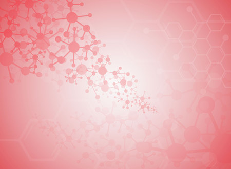 Medical background forms of the molecule.のイラスト素材
