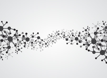 Medical background forms of the molecule.のイラスト素材
