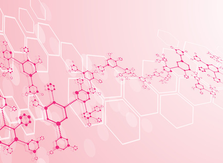 Abstract background medical substance and molecules.のイラスト素材