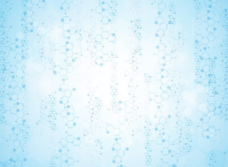 Abstract background medical substance and molecules.のイラスト素材