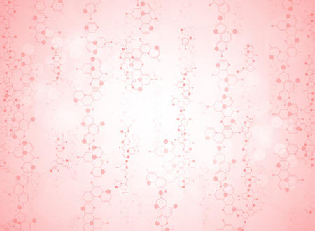 Abstract background medical substance and molecules.のイラスト素材
