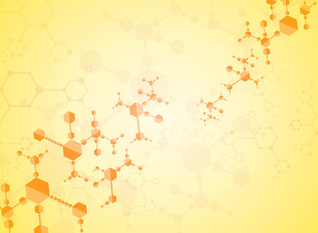 Abstract background medical substance and molecules.のイラスト素材