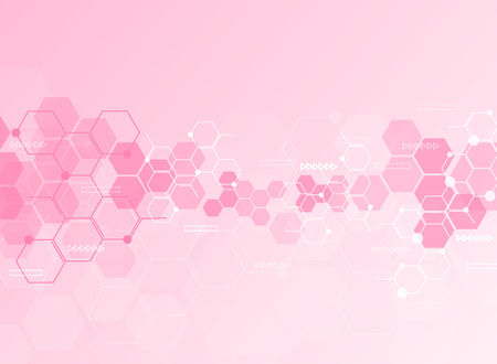 Abstract molecules medical background. illustrationのイラスト素材