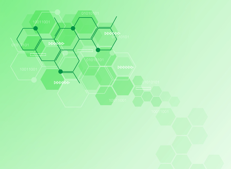 Abstract molecules medical background. illustrationのイラスト素材