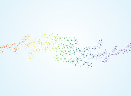 Abstract molecules medical background. illustrationのイラスト素材