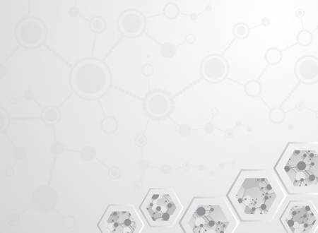 Abstract background medical substance and molecules.のイラスト素材