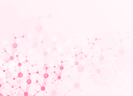 Abstract background medical substance and molecules.のイラスト素材