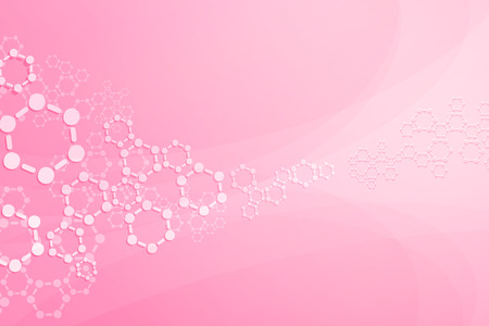 Molecules Concept of neurons and nervous system vectorのイラスト素材