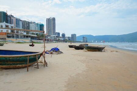 Danang, Vietnam: 9 May 2019 - My Khe beach is a beautiful beach in Danang city , Vietnam.のeditorial素材