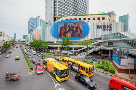 Bangkok - Thailand, 3 Aug 2019: View of MBK Shopping Center It is a mall that is popular with...