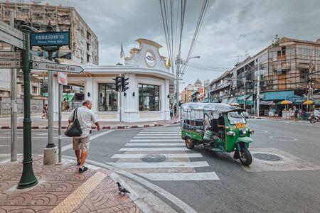 Bangkok - Thailand, 7 Sep 2019:Mrt Wat Mangkon Railway Station is in the old town. Tourists prefer...