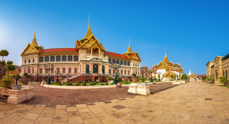The Grand Palace of Thailand, located in Bangkok. Popular tourist attractionsの写真素材
