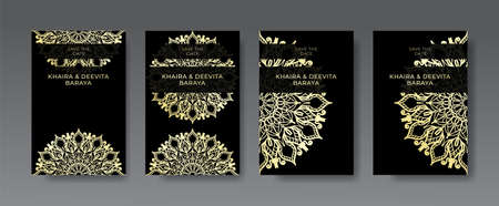 Vintage delicate greeting invitation card template design with flowersのイラスト素材