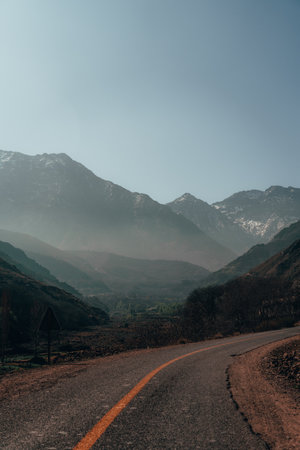 Atlas Mountains: Nature's masterpiece, where majestic peaks and enchanting valleys converge, offering a captivating landscape of awe-inspiring beauty.の写真素材