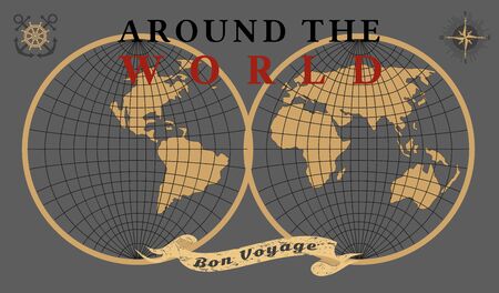 Around the worldのイラスト素材