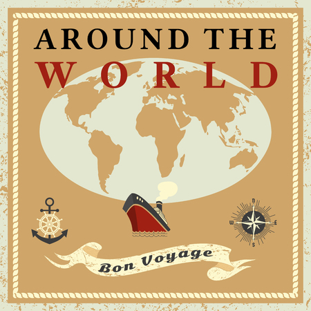 Around the worldのイラスト素材
