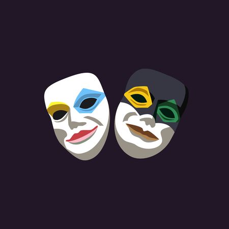 Carnival masks conceptのイラスト素材