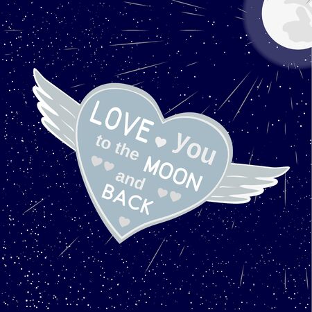 Cartoon love posterのイラスト素材