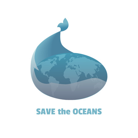 Save the oceansのイラスト素材