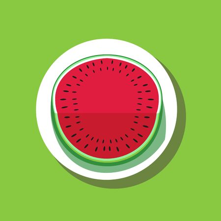 Watermelon poster conceptのイラスト素材