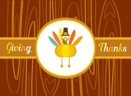 Happy thanksgiving dayのイラスト素材