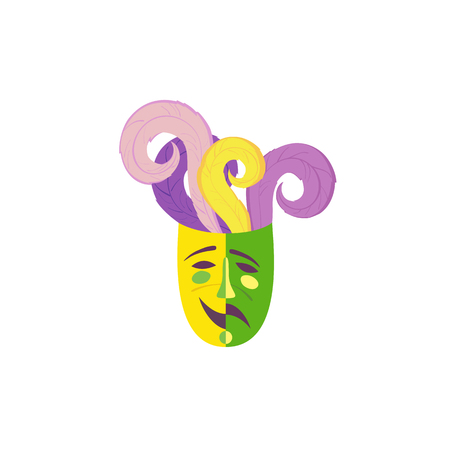 Carnival mask icon vector illustration.のイラスト素材