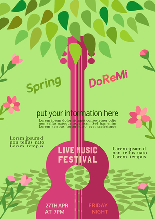 Spring music festivalのイラスト素材