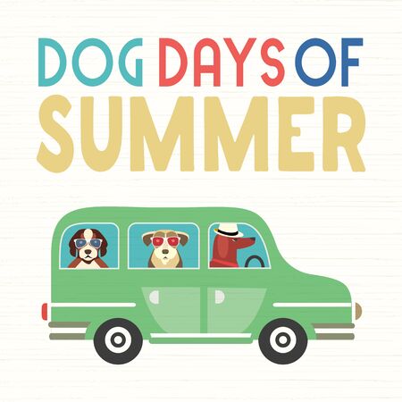 Dog days of summerのイラスト素材