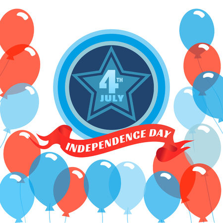 Happy American holiday banner designのイラスト素材