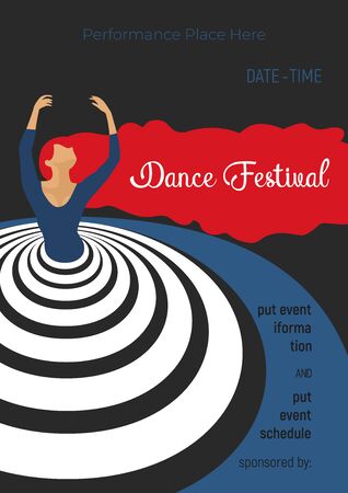 Dance poster conceptのイラスト素材