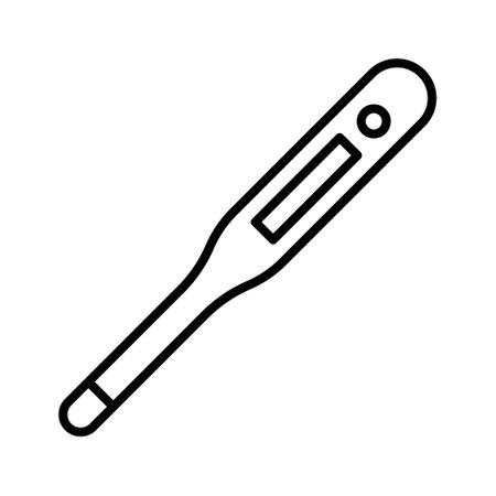 Medical Thermometer Icon vector image. Can be used for Medical. Suitable for mobile apps, web apps and print media.のイラスト素材
