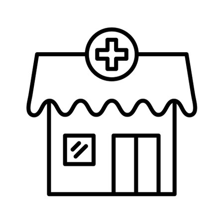 Pharmacy Icon vector image. Can be used for Medical. Suitable for mobile apps, web apps and print media.のイラスト素材