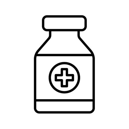 Medicine Icon vector image. Can be used for Medical. Suitable for mobile apps, web apps and print media.のイラスト素材